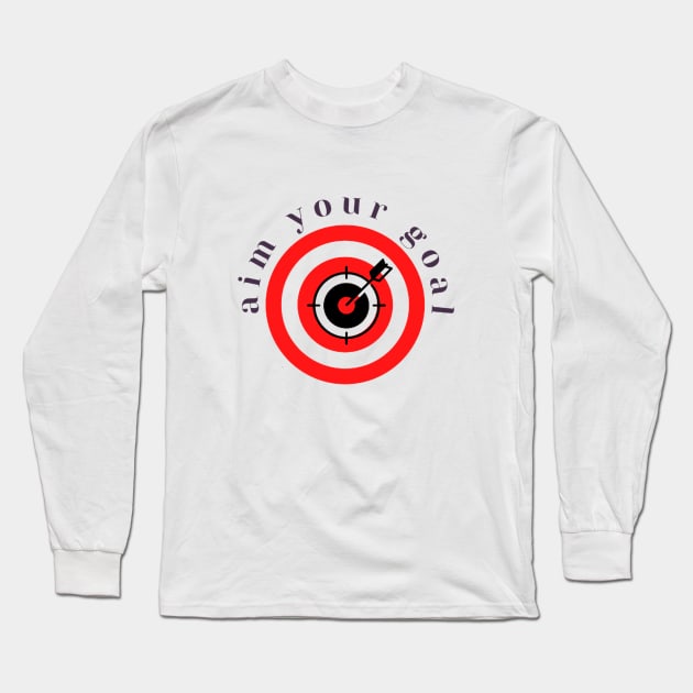 Aim Your Goal Long Sleeve T-Shirt by GoodyL